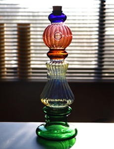 ガラスお香立て